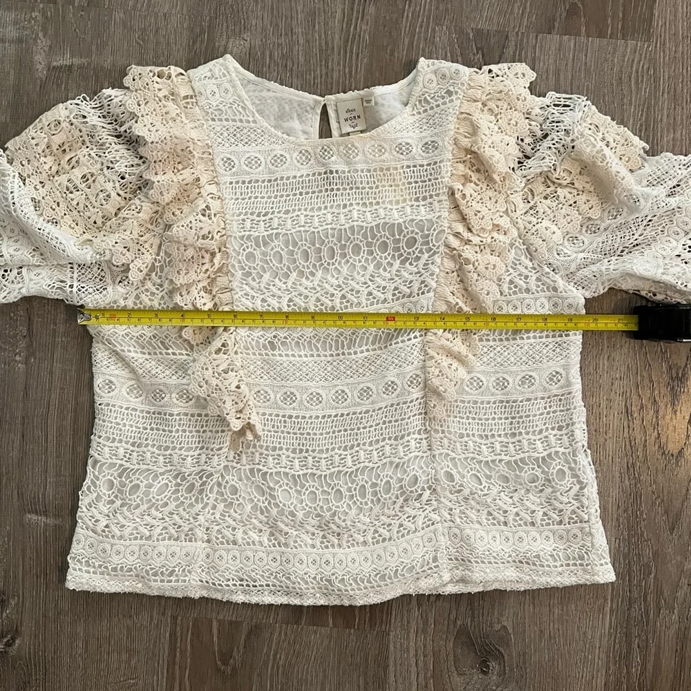 Anthropologie Seen Worn Kept Serena Lace Blouse